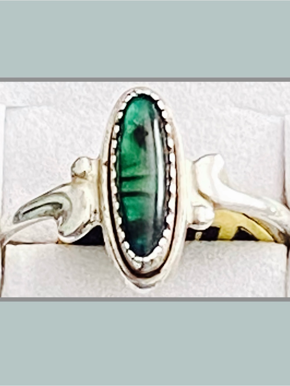 VTG WMCO Sterling Silver Paua Shell Ring Size 5 6 8 NWT